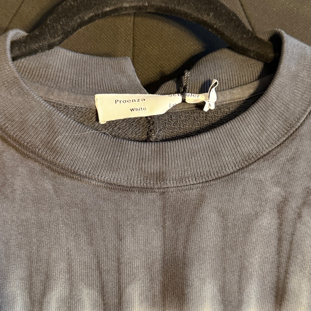 Proenza Schouler Blue and White Tie-Dye Sweatshirt - Picture 2 of 6